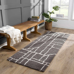Andia Charcoal Area Rug - Clearance - Ornate Home