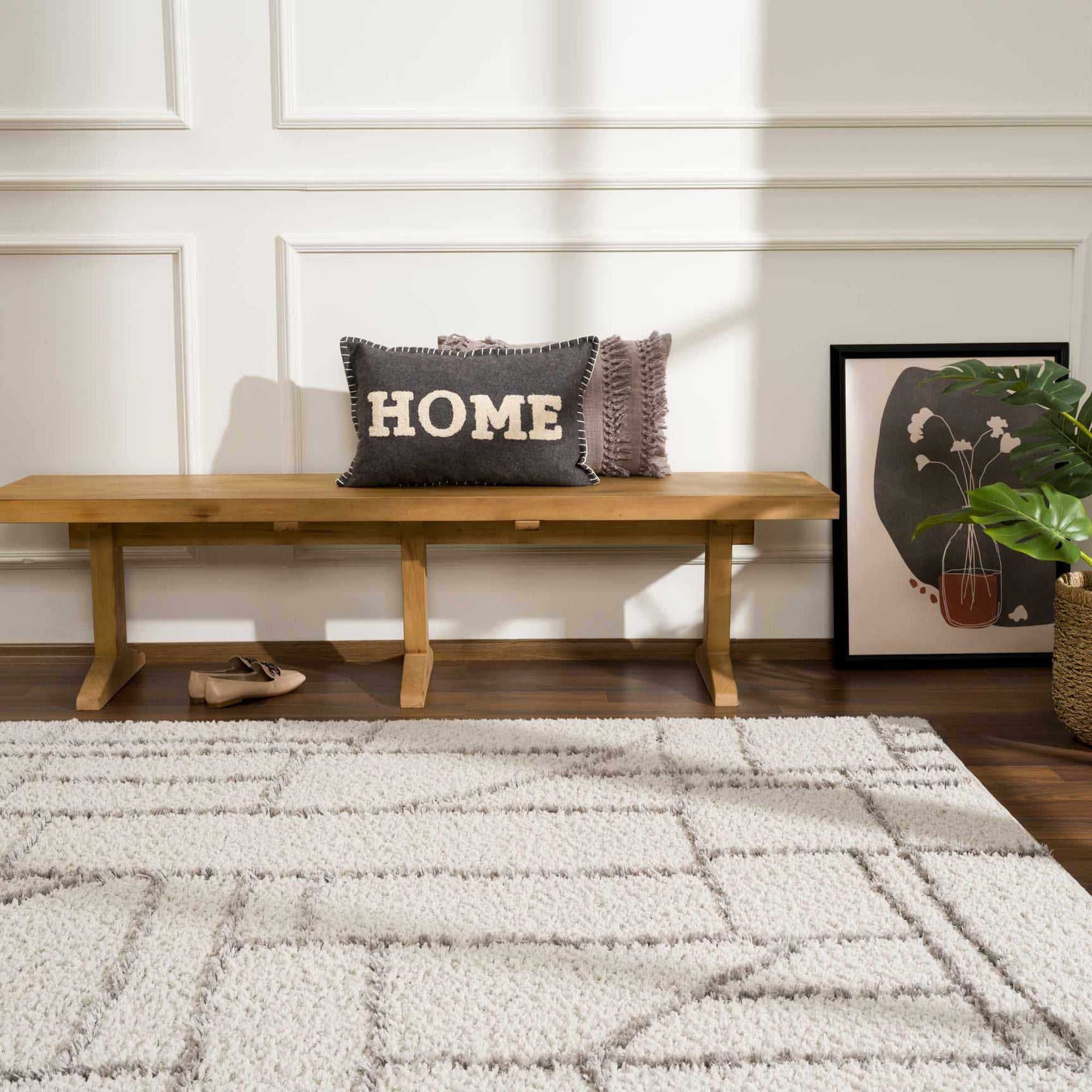 Andia Gray Area Rug - Clearance - Ornate Home