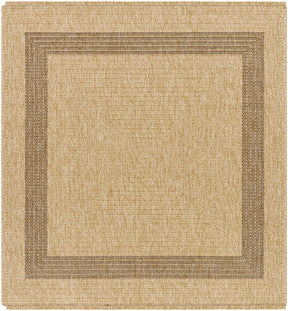 Andie Bordered Faux Jute Outdoor Rug - Clearance - Ornate Home