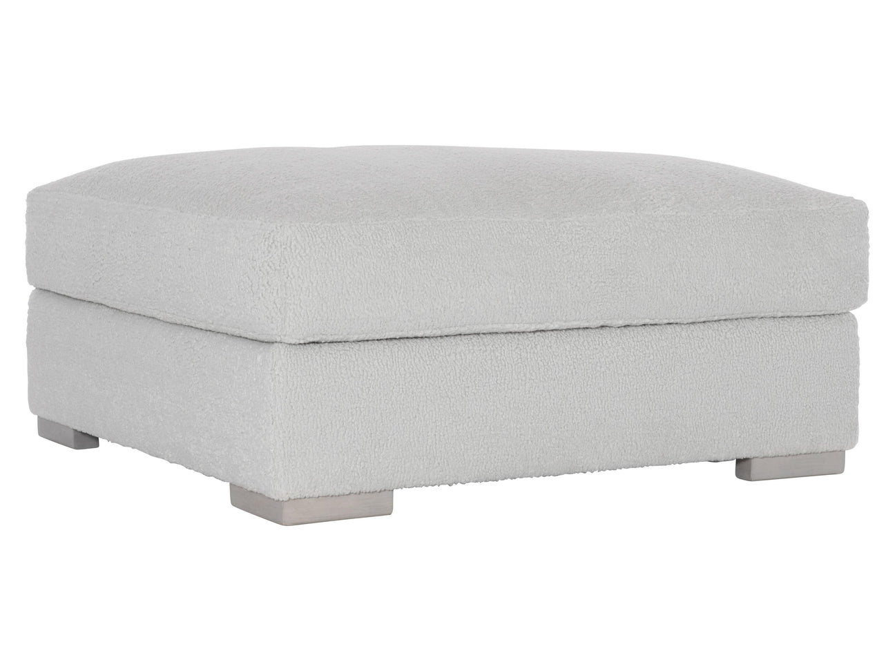 Andie Grey Fabric Bumper Ottoman - Ornate Home