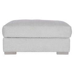 Andie Grey Fabric Bumper Ottoman - Ornate Home