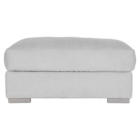 Andie Grey Fabric Bumper Ottoman - Ornate Home