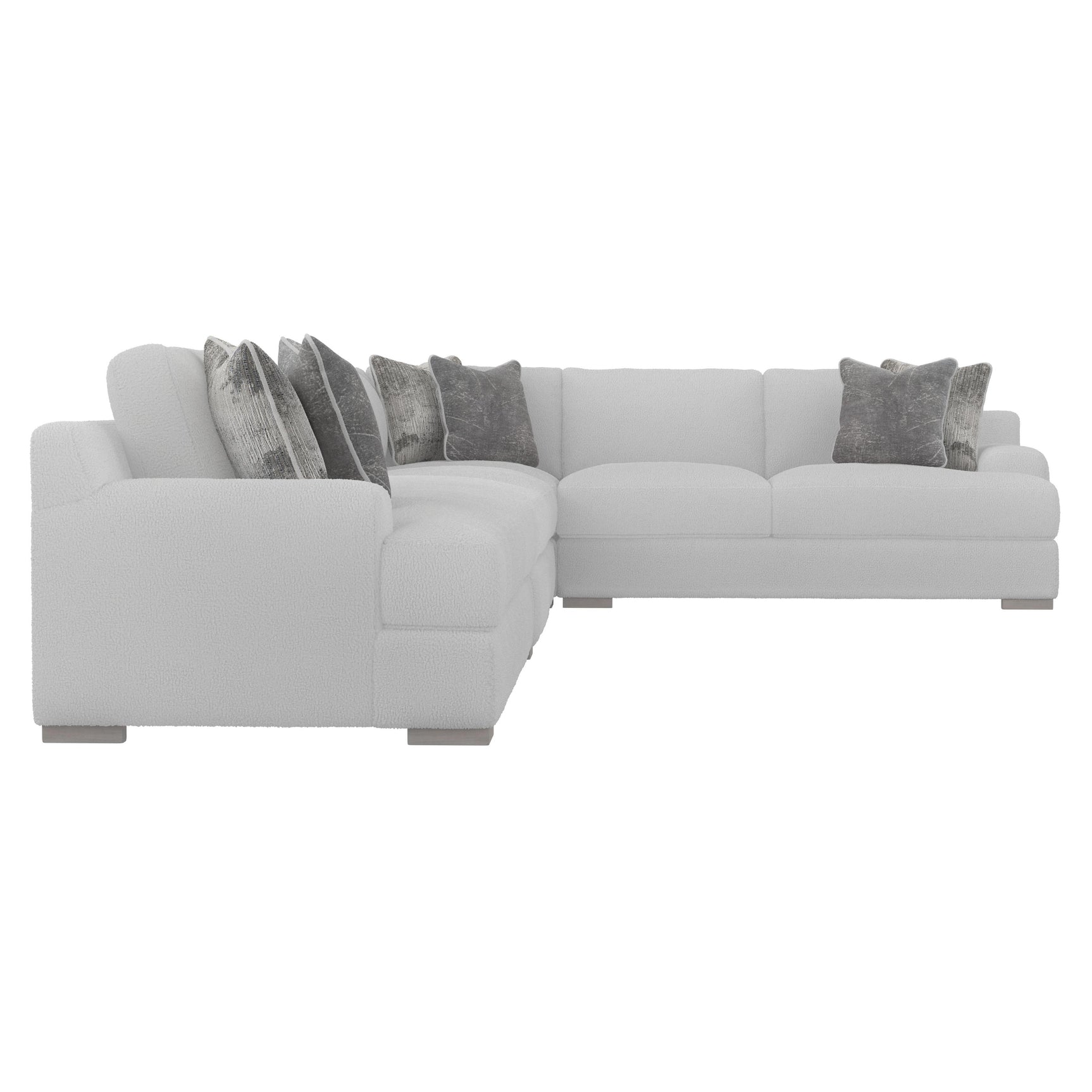 Andie Grey Fabric Sectional - Ornate Home