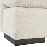 Andie White/Cream Fabric Sofa - Ornate Home