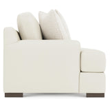 Andie White/Cream Leather Sofa - Ornate Home