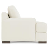 Andie White/Cream Leather Sofa - Ornate Home