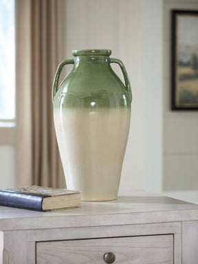 Andorbury Green/Beige Vase (Online Special Price) - Ornate Home