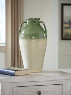 Andorbury Green/Beige Vase - Ornate Home