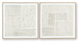 Andorfield Beige/Black/White Wall Art (Set of 2) (Online Special Price) - Ornate Home