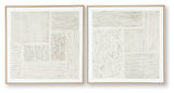 Andorfield Beige/Black/White Wall Art (Set of 2) (Online Special Price) - Ornate Home