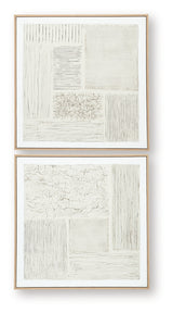 Andorfield Beige/Black/White Wall Art (Set of 2) (Online Special Price) - Ornate Home
