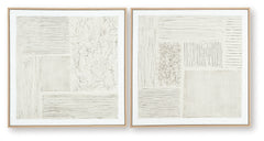 Andorfield Beige/Black/White Wall Art (Set of 2) - Ornate Home