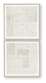 Andorfield Beige/Black/White Wall Art (Set of 2) - Ornate Home