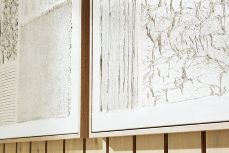 Andorfield Beige/Black/White Wall Art (Set of 2) - Ornate Home