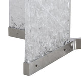 Andorra Clear/Crystal Glass Dining Table - Ornate Home