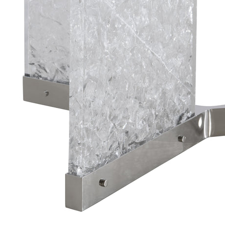 Andorra Clear/Crystal Glass Dining Table - Ornate Home