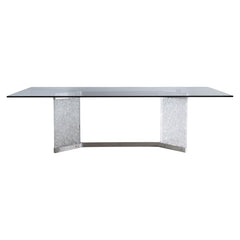 Andorra Gray/Blue Dining Table - Ornate Home