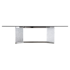 Andorra Gray/Blue Dining Table - Ornate Home