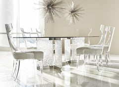 Andorra Gray/Blue Dining Table - Ornate Home