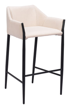 Andover Beige Barstool - Ornate Home