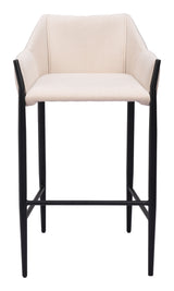Andover Beige Barstool - Ornate Home
