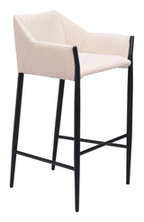 Andover Beige Barstool - Ornate Home