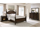 Andover Dark Oak 4-piece California King Bedroom Set - Ornate Home