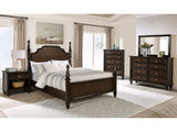 Andover Dark Oak 5-piece Eastern King Bedroom Set - Ornate Home