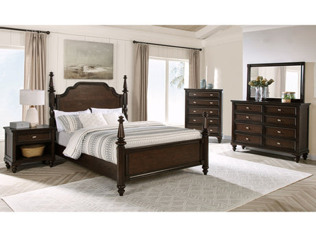 Andover Dark Oak 5-piece Queen Bedroom Set - Ornate Home