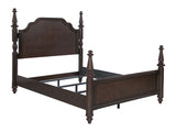 Andover Dark Oak California King Four-Poster Bed - Ornate Home