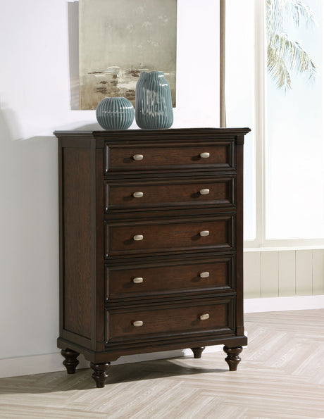 Andover Dark Oak Chest - Ornate Home