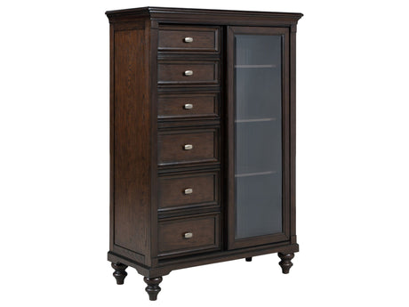 Andover Dark Oak Door Chest - Ornate Home