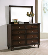 Andover Dark Oak Dresser and Mirror - Ornate Home