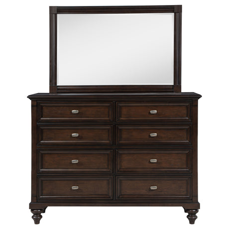Andover Dark Oak Dresser and Mirror - Ornate Home
