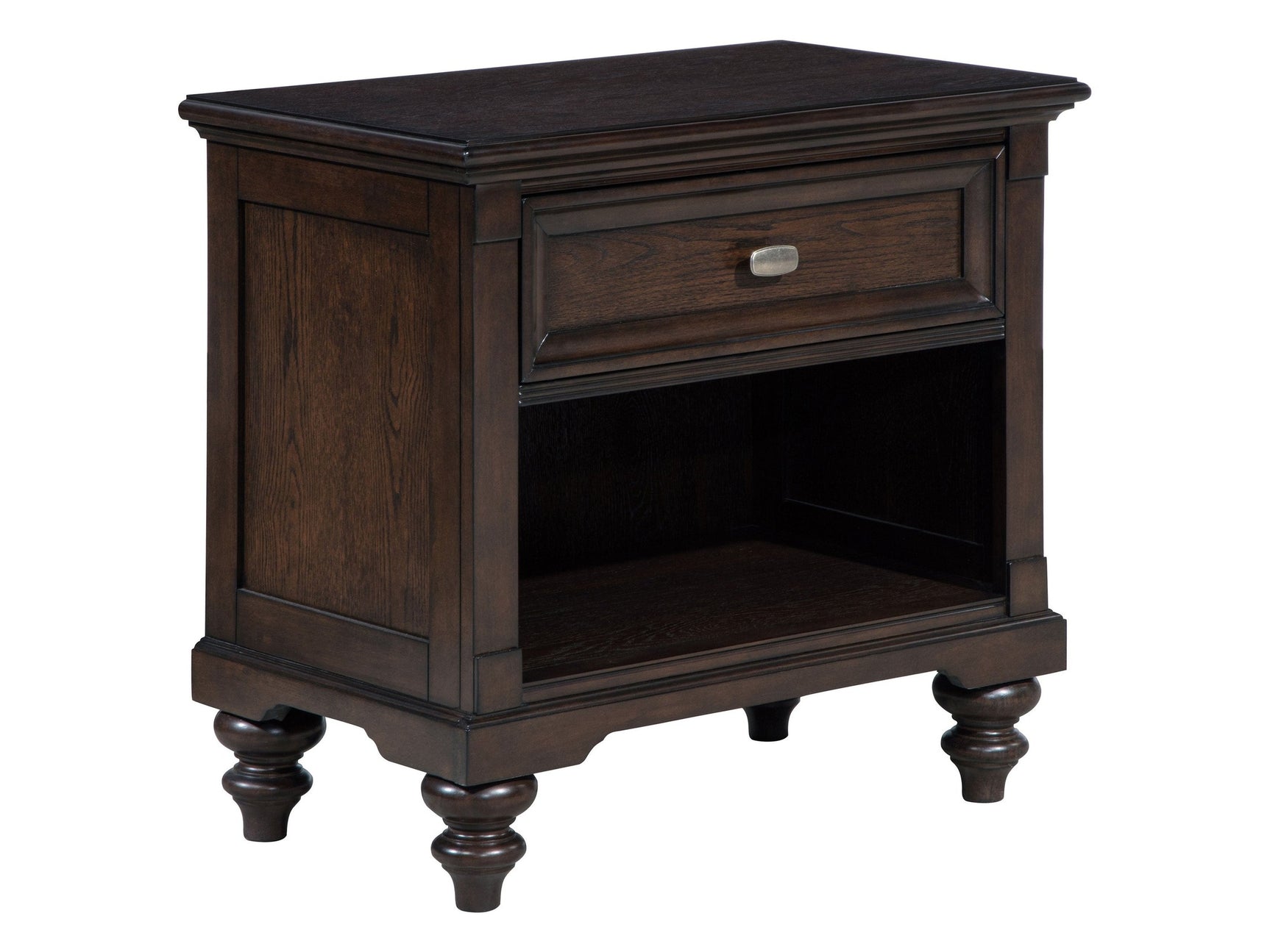 Andover Dark Oak Nightstand - Ornate Home