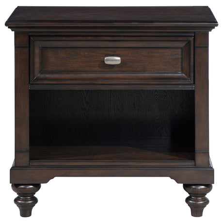 Andover Dark Oak Nightstand - Ornate Home