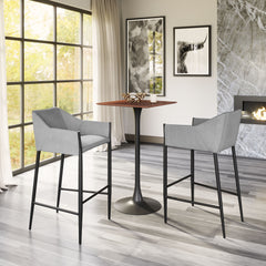 Andover Slate Gray Barstool - Ornate Home