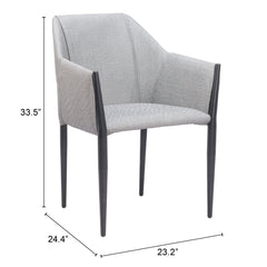 Andover Slate Gray Dining Chair (Set of 2) - Ornate Home