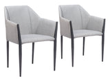 Andover Slate Gray Dining Chair (Set of 2) - Ornate Home
