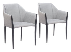 Andover Slate Gray Dining Chair (Set of 2) - Ornate Home