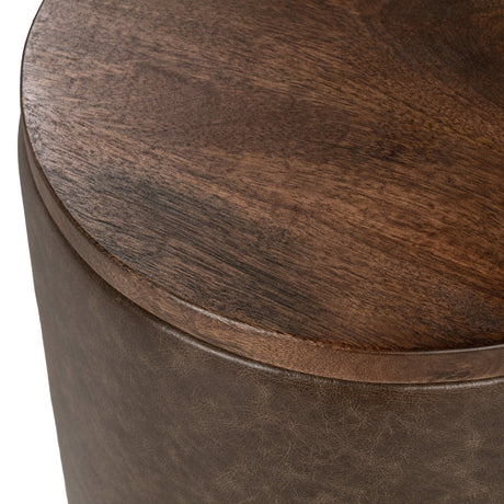 Andra Cocoa Brown Accent Table - Ornate Home