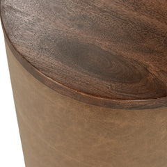 Andra Tan Accent Table - Ornate Home