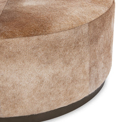 Andre Canyon Dust Round Ottoman - Ornate Home