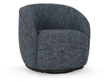 Andrea Blue Swivel Accent Chair - Ornate Home