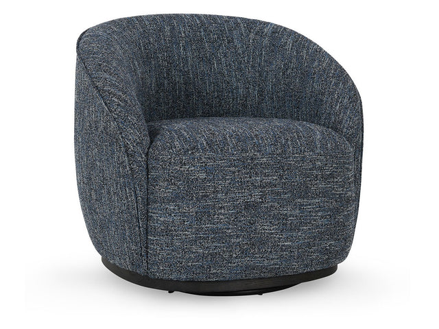 Andrea Blue Swivel Accent Chair - Ornate Home
