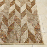 Andrea Burnt Sienna Outdoor Area Rug - Ornate Home