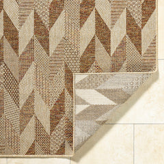 Andrea Burnt Sienna Outdoor Area Rug - Ornate Home