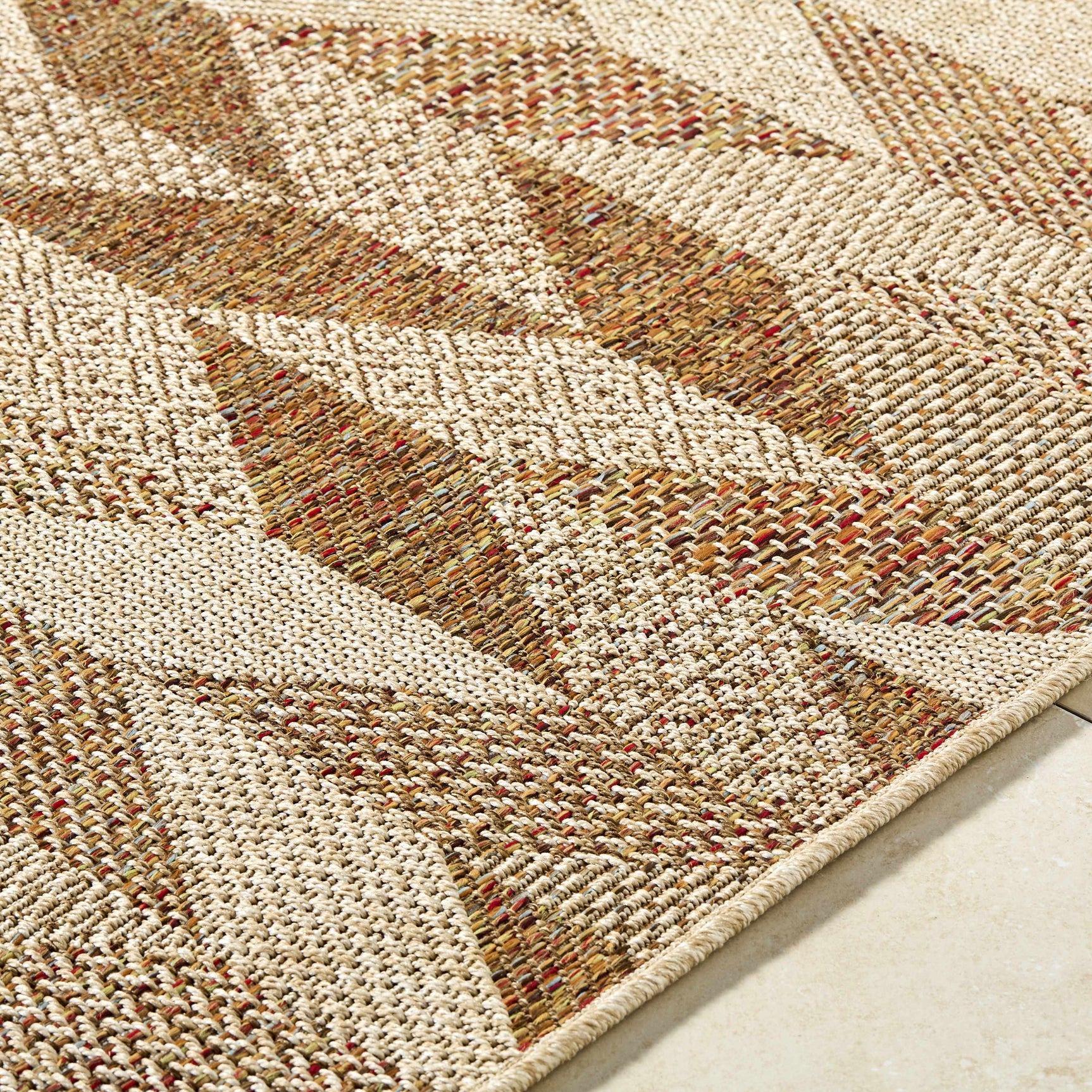 Andrea Burnt Sienna Outdoor Area Rug - Ornate Home