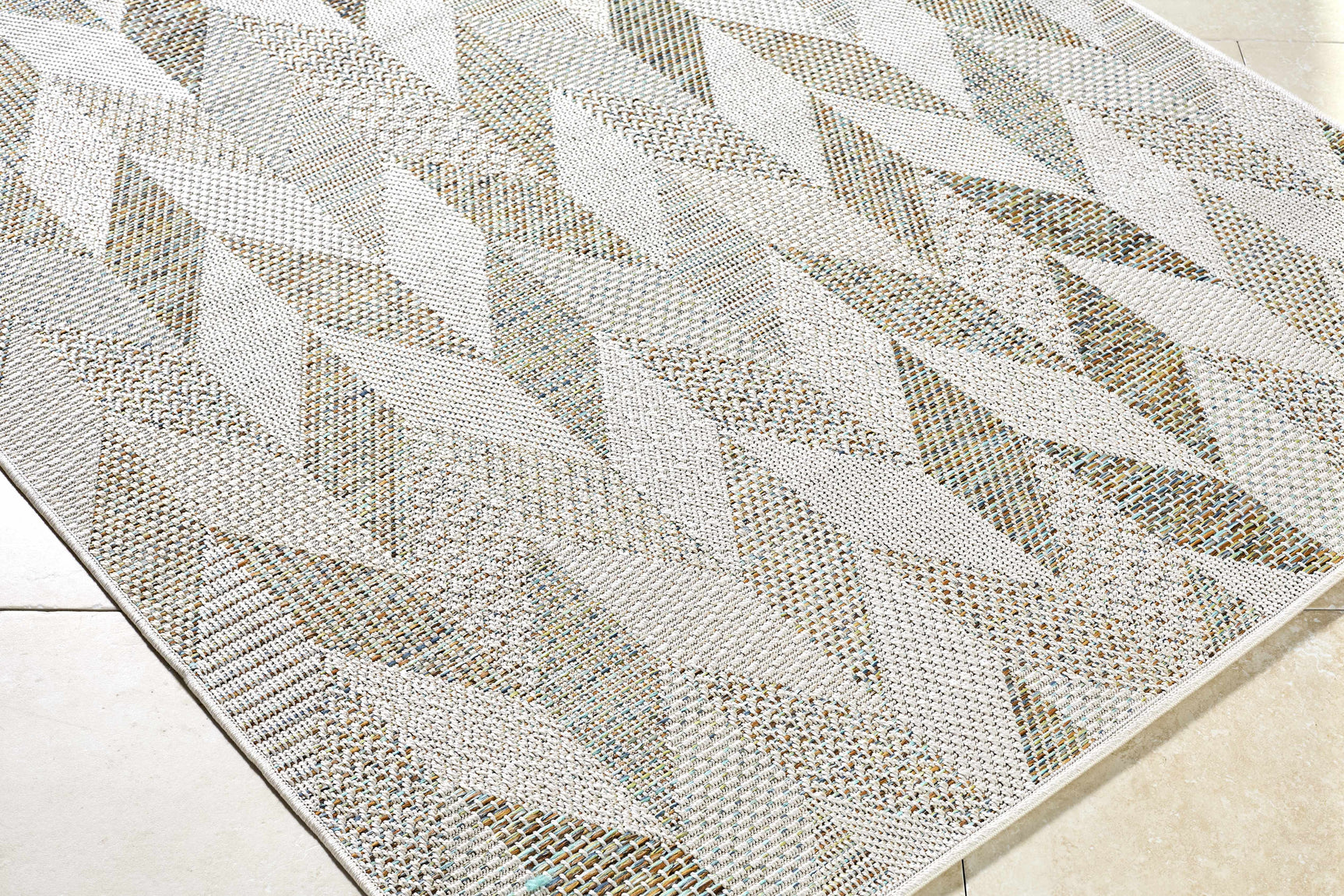 Andrea Ivory Outdoor Area Rug - Ornate Home