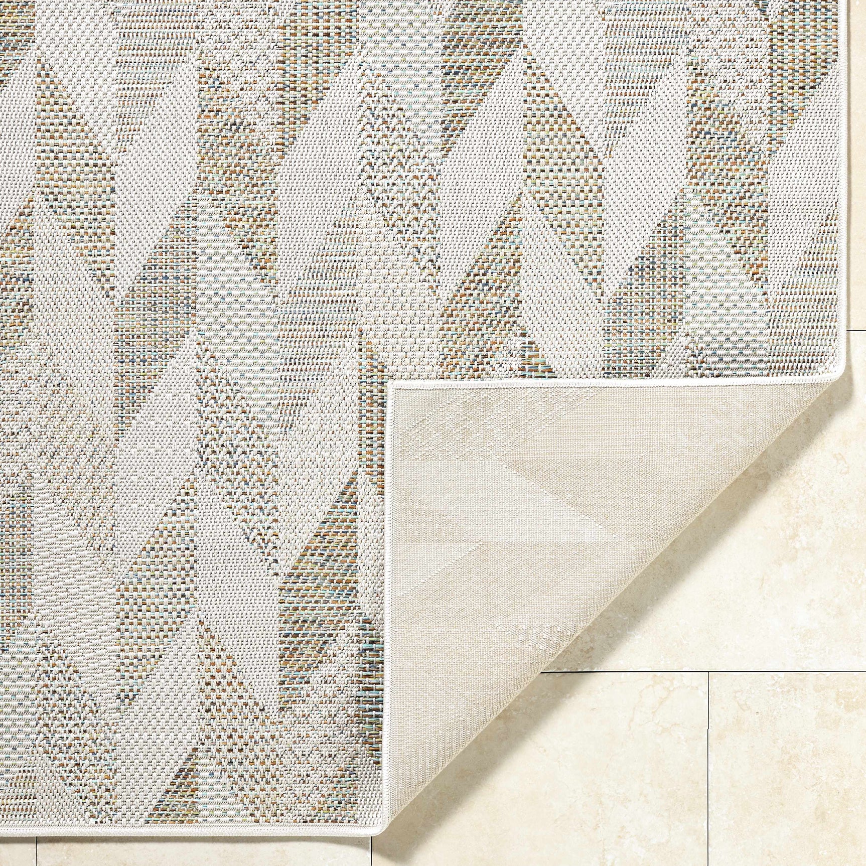 Andrea Ivory Outdoor Area Rug - Ornate Home
